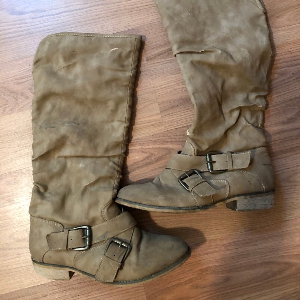 Tall Tan Boots